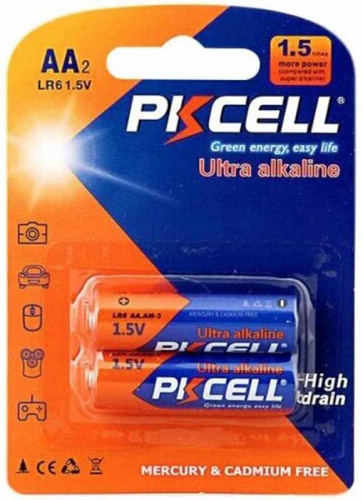 Батарейка PKCELL LR6-2B тип - AA 2 шт в блистере
