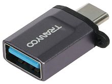 Переходник Type-C  to USB Tranyoo T-E17 чёрный