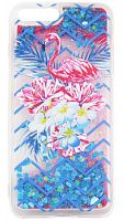 Чехол для iPhone 7+ Lovely stream (Flamingo in flowers)