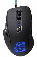 Мышь Oklick 725G DRAGON черный/синий (3200dpi) USB игровая