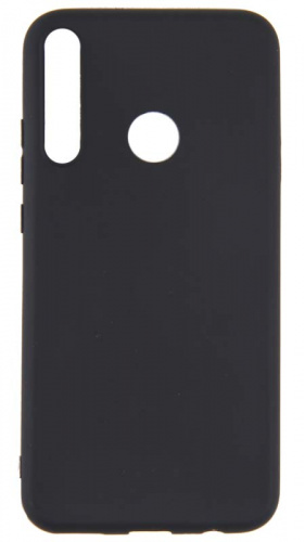 Силиконовый чехол для Huawei P40 Lite E/Honor 9C матовый черный