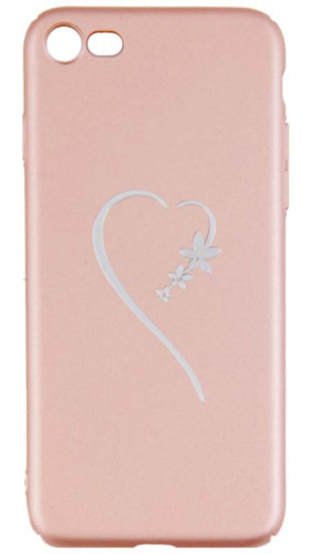 Задняя накладка для Apple iPhone 7/8 Stern pink heart розовый