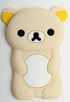 Силиконовый чехол для iPod nano 7 медвежонок бежевый