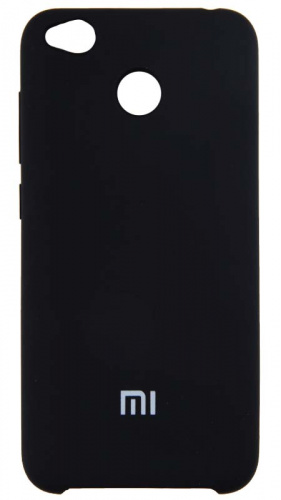 Задняя накладка Soft touch для Xiaomi Redmi 4X чёрный