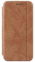 Чехол-книга OPEN COLOR для Samsung Galaxy A50/A30S/A505/A307 с прострочкой светло-коричневый