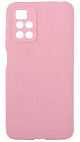 Силиконовый чехол для Xiaomi Redmi 10 матовый розовый
