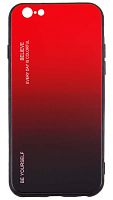 Чехол для Apple iPhone 6 градиент (красно-черный)