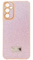 Силиконовый чехол для Samsung Galaxy A05S/A057 SW с блестками розовый