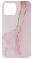 Силиконовый чехол для Apple iPhone 12/12 Pro Gresso Агат розовый