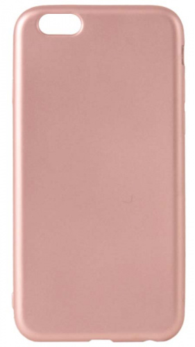 Силиконовый чехол New Metallic для Apple iPhone 6/6S матовый розовое золото