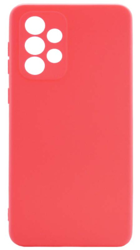 Силиконовый чехол для Samsung Galaxy A33/A335 матовый неоновый розовый