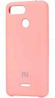 Задняя накладка Soft touch для Xiaomi Redmi 6 розовый