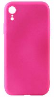 Силиконовый чехол Soft Touch для Apple iPhone XR неоновый розовый