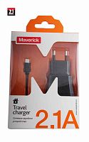СЗУ "Maverick" micro USB (2.1A)  для совместимых планшетных ПК, смартфонов, мобильных телефонов, NEW