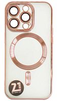 Силиконовый чехол для Apple iPhone 14 Pro magsafe розовый