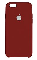Задняя накладка Soft Touch для Apple Iphone 6/6S красный с белым яблоком
