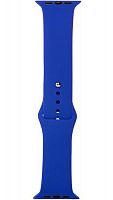 Ремешок на руку для Apple Watch 42-44mm силиконовый Sport Band синий