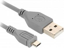 Кабель USB 2.0 AM/micro B 5pin (серый), 3.0 m K-730