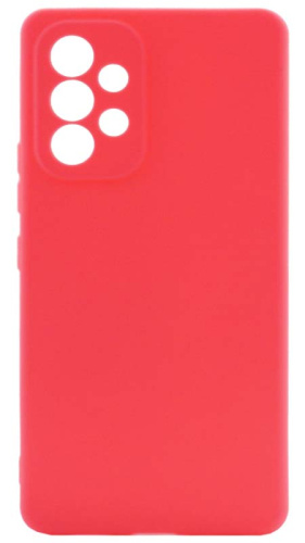 Силиконовый чехол для Samsung Galaxy A53/A536 матовый неоновый розовый