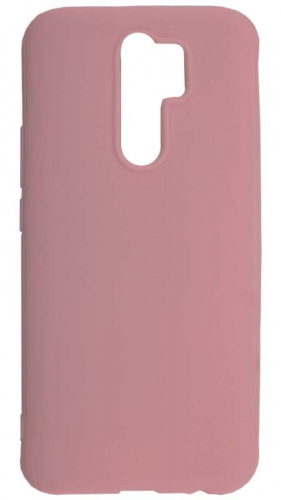 Силиконовый чехол для Xiaomi Redmi 9 с уголками розовый
