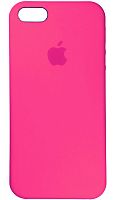 Задняя накладка Soft Touch для Apple iPhone 5/5S/SE неоновый розовый