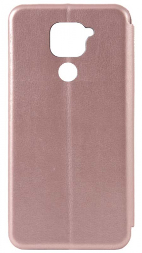 Чехол-книга OPEN COLOR для Xiaomi Redmi Note 9 розовое золото фото 2