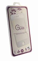 Защитная пленка Glass для Apple iPhone 4S (противоударное стекло 0,33mm серебро)