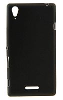 Силиконовый чехол для Sony Xperia T3 матовый, (чёрный)