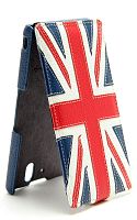 Чехол футляр-книга Melkco для Sony Xperia Z/L36 i (Craft Edition Nations-Britain (Jacka Type))