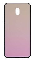 Силиконовый чехол для Xiaomi Redmi 8A градиент розовый