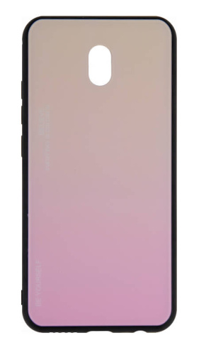 Силиконовый чехол для Xiaomi Redmi 8A градиент розовый
