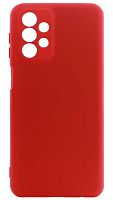 Силиконовый чехол Soft Touch для Samsung Galaxy A23/A235 с защитой камеры красный
