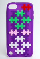 Силиконовый чехол для iPod Touch  5 мозаика фиолетовый