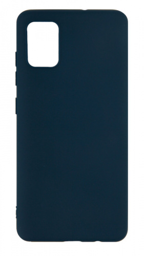 Силиконовый чехол для Samsung Galaxy A51/A515 матовый синий