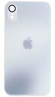 Силиконовый чехол для Apple iPhone XR стекло градиентное белый