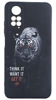 Силиконовый чехол для Xiaomi Redmi Note 11 фосфор животные тигр