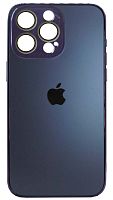 Силиконовый чехол для Apple iPhone 15 Pro Max зеркальная камера фиолеторвый