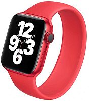 Ремешок на руку для Apple Watch 42-44mm силиконовый монобраслет красный L