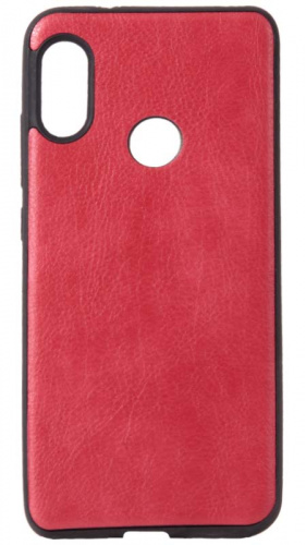 Силиконовый чехол для Xiaomi Redmi 6 Pro/Mi A2 lite кожа красный
