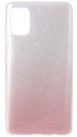 Силиконовый чехол Glamour для Samsung Galaxy A41/A415 градиент розовый