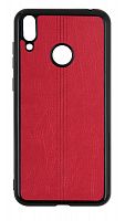 Силиконовый чехол для Huawei Honor 8C эко кожа красный