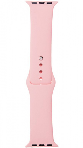 Ремешок на руку для Apple Watch 42-44mm силиконовый Sport Band светло-розовый
