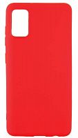 Силиконовый чехол для Samsung Galaxy A41/A415 матовый красный