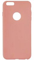Силиконовый чехол для Apple iPhone 6/6S Plus с вырезом ультратонкий розовый