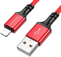 Кабель USB - 8 pin Borofone BX83 Famous 1.0м 2.4A красный