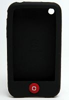 Силиконовая накладка для iPhone 3G/3GS Вид 2 черная