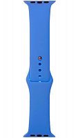 Ремешок на руку для Apple Watch 38-40mm силиконовый Sport Band светло-синий