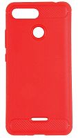 Силиконовый чехол для Xiaomi Redmi 6 противоударный красный