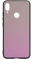 Силиконовый чехол для Xiaomi Redmi Note 7 градиент розовый