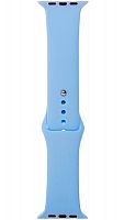 Ремешок на руку для Apple Watch 42-44mm силиконовый Sport Band небесно-голубой